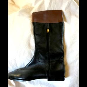 Cole Haan black/ brown leather tall boots
